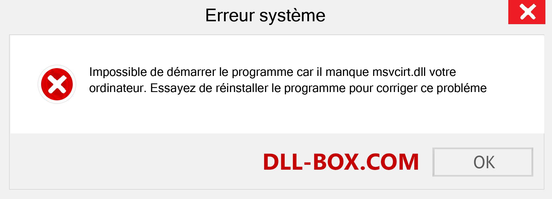 Le fichier msvcirt.dll est manquant ?. Télécharger pour Windows 7, 8, 10 - Correction de l'erreur manquante msvcirt dll sur Windows, photos, images